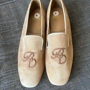 Rare Vintage BABE DIDRIKSON  Suede Embroidered Loafer Size 8.5